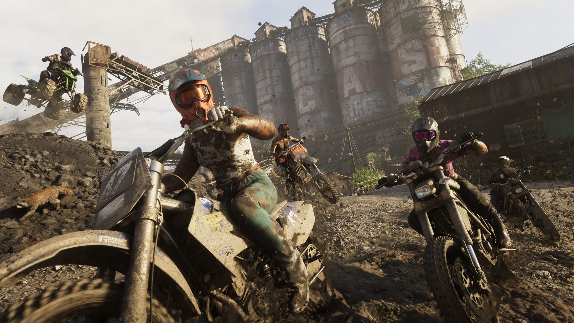 A dirt-bike race in Mount Kalaga National Park in official GTA VI media